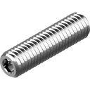 Stainless steel pin, pointed AISI304, M8x20mm